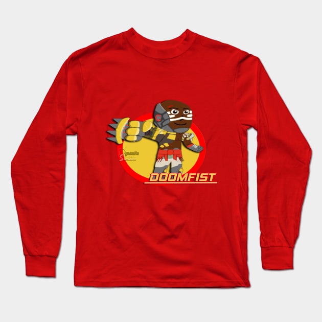 Chibi Fist of Doom Long Sleeve T-Shirt by DynamiteSunshine